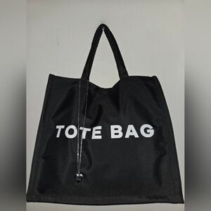 Black Tote Bag & Free Locket Necklace
